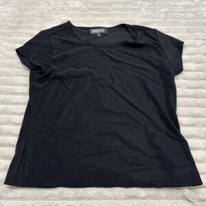 Briggs Womens Black Tshirt Size Petite Medium